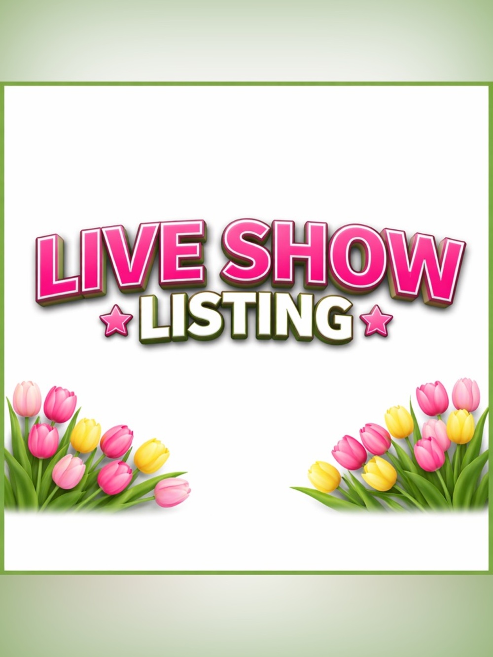 Live Show Listing - On Screen Item (varies)
